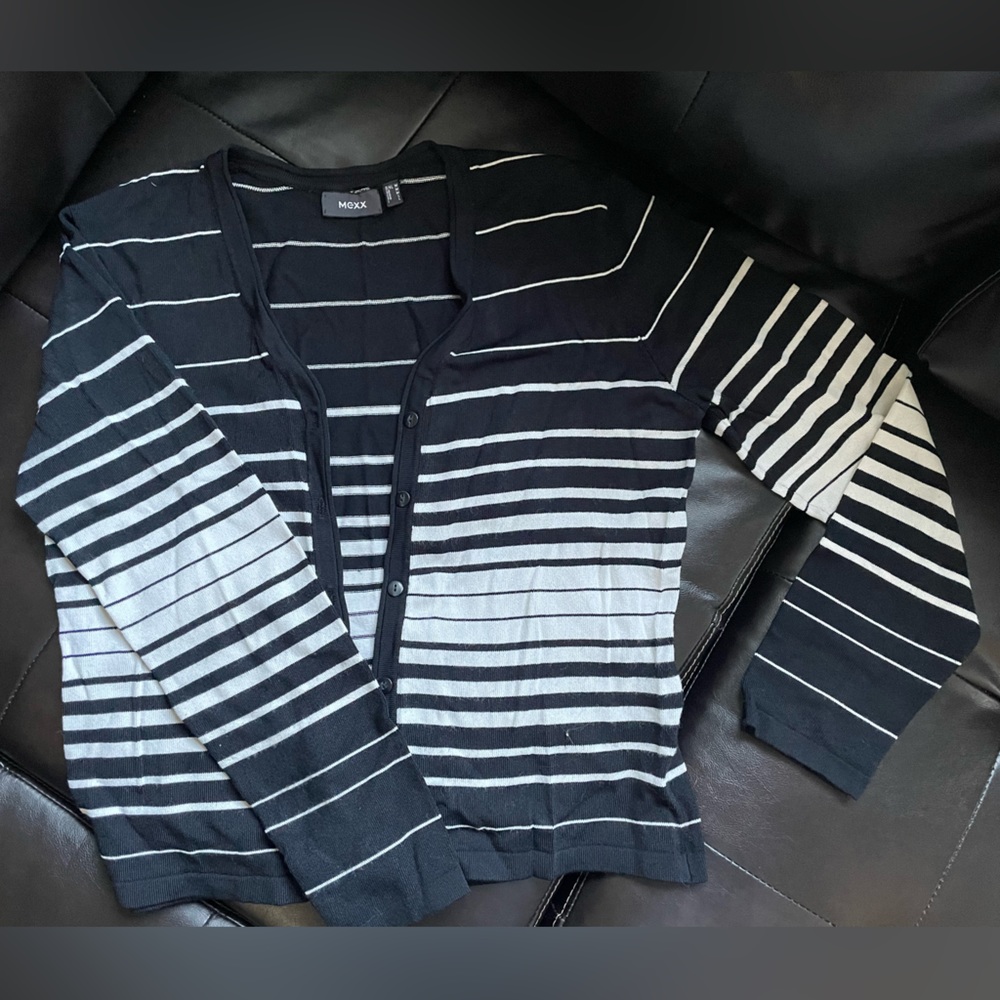 Striped Mexx button up sweater